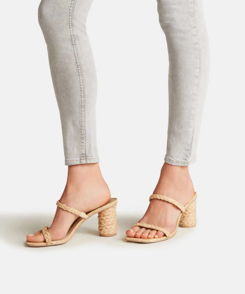 DOLCE VITA Heels*Noles Heels Lt Natural Raffia