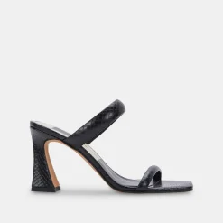 DOLCE VITA Heels*Novah Heels Black Embossed Stella