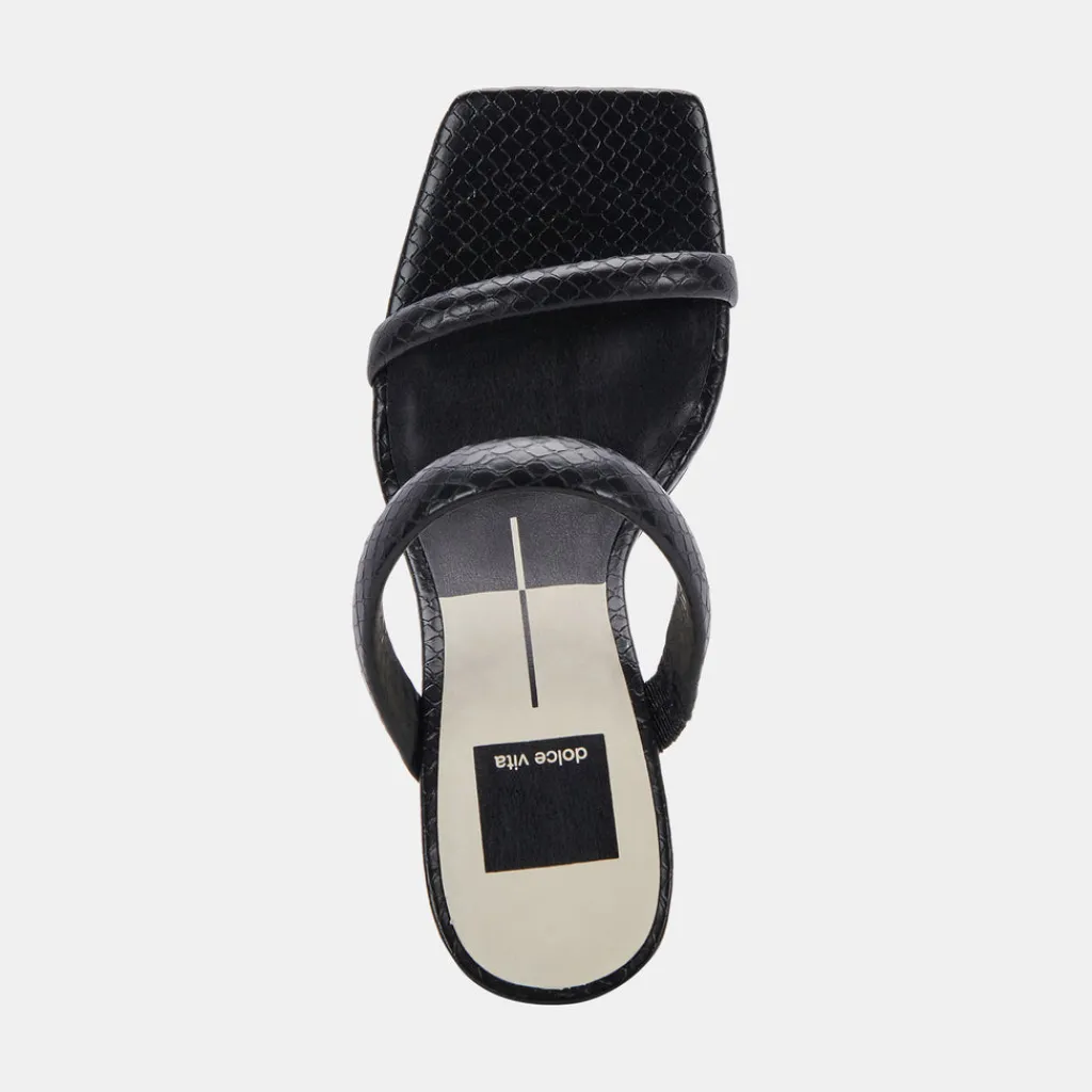 DOLCE VITA Heels*Novah Heels Black Embossed Stella