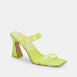 DOLCE VITA Heels*Novah Heels Neon Lime Vinyl