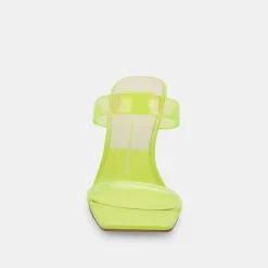 DOLCE VITA Heels*Novah Heels Neon Lime Vinyl