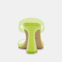 DOLCE VITA Heels*Novah Heels Neon Lime Vinyl