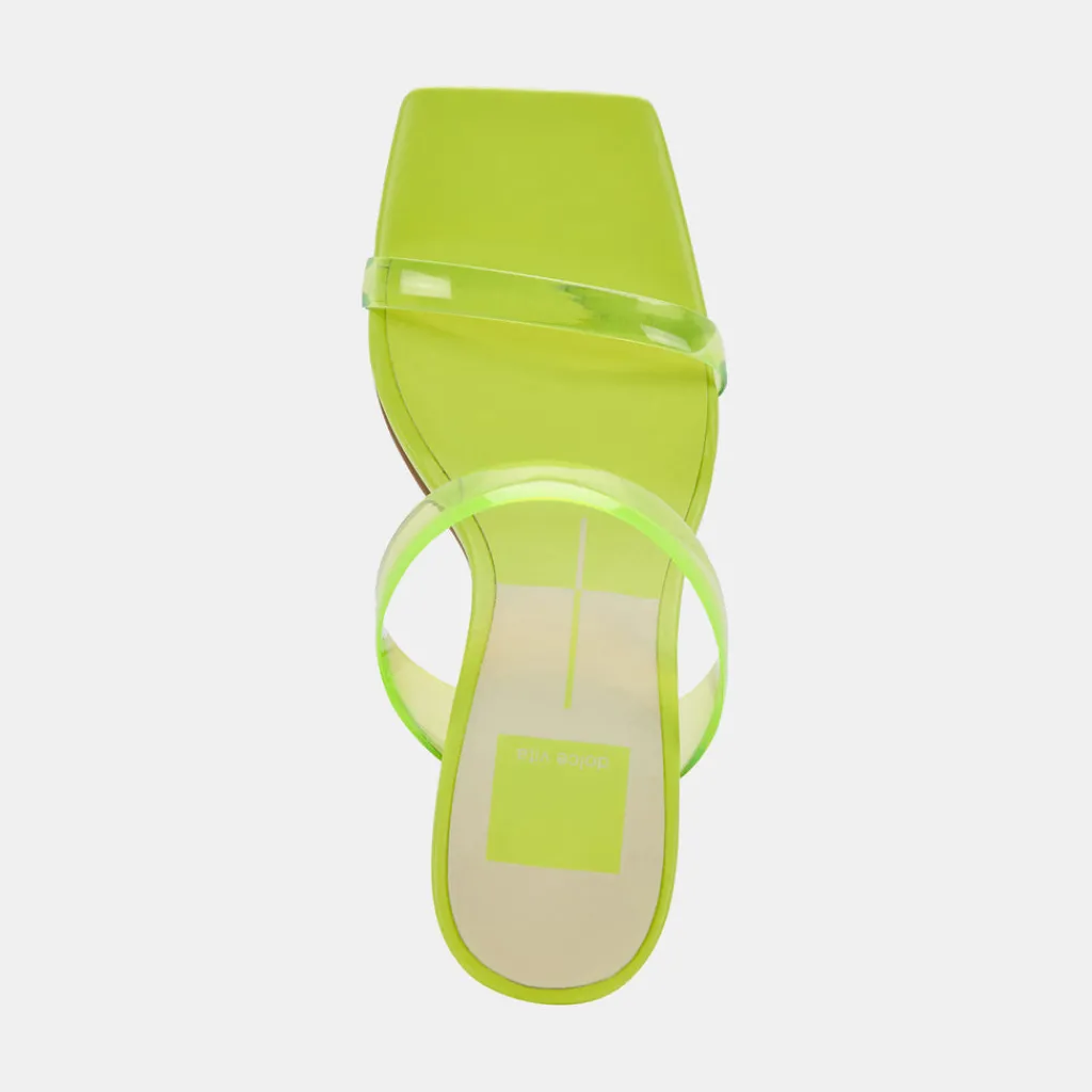 DOLCE VITA Heels*Novah Heels Neon Lime Vinyl