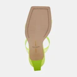 DOLCE VITA Heels*Novah Heels Neon Lime Vinyl
