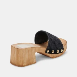 DOLCE VITA Heels*Oakley Heels Black Raffia