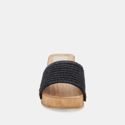 DOLCE VITA Heels*Oakley Heels Black Raffia