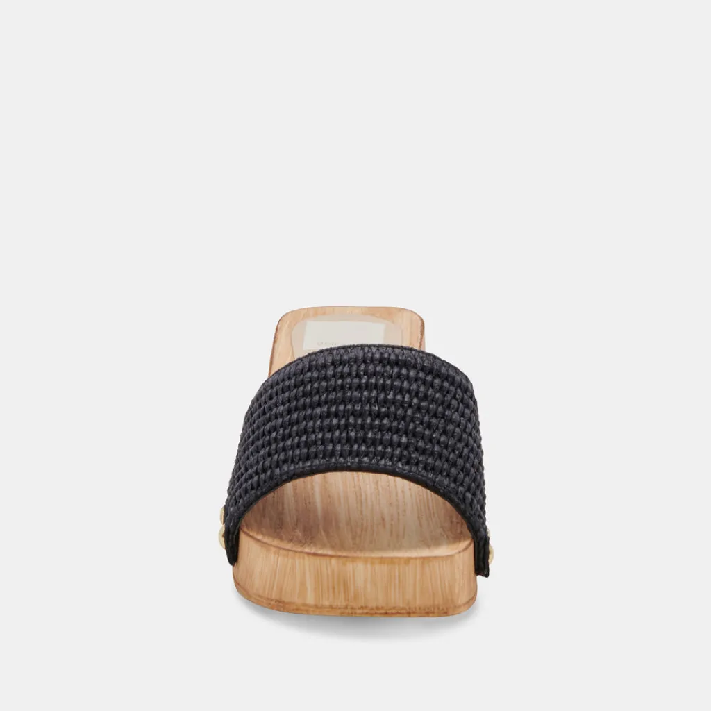 DOLCE VITA Heels*Oakley Heels Black Raffia