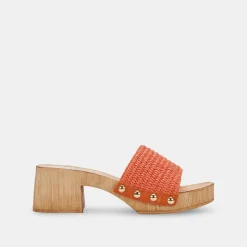 DOLCE VITA Heels*Oakley Heels Orange Raffia