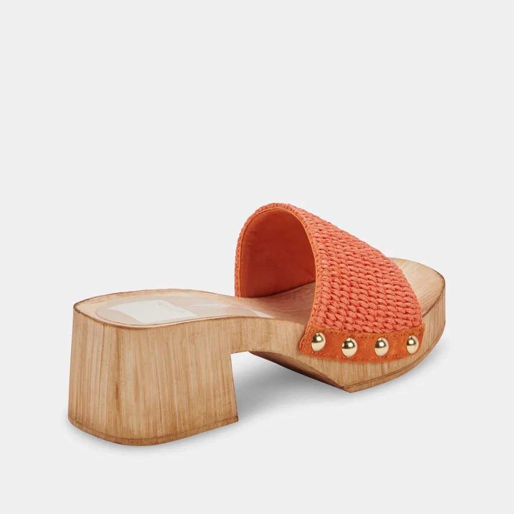 DOLCE VITA Heels*Oakley Heels Orange Raffia