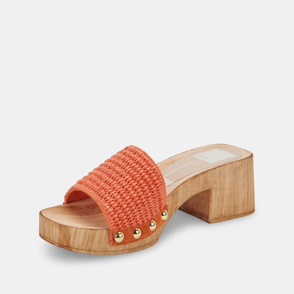 DOLCE VITA Heels*Oakley Heels Orange Raffia