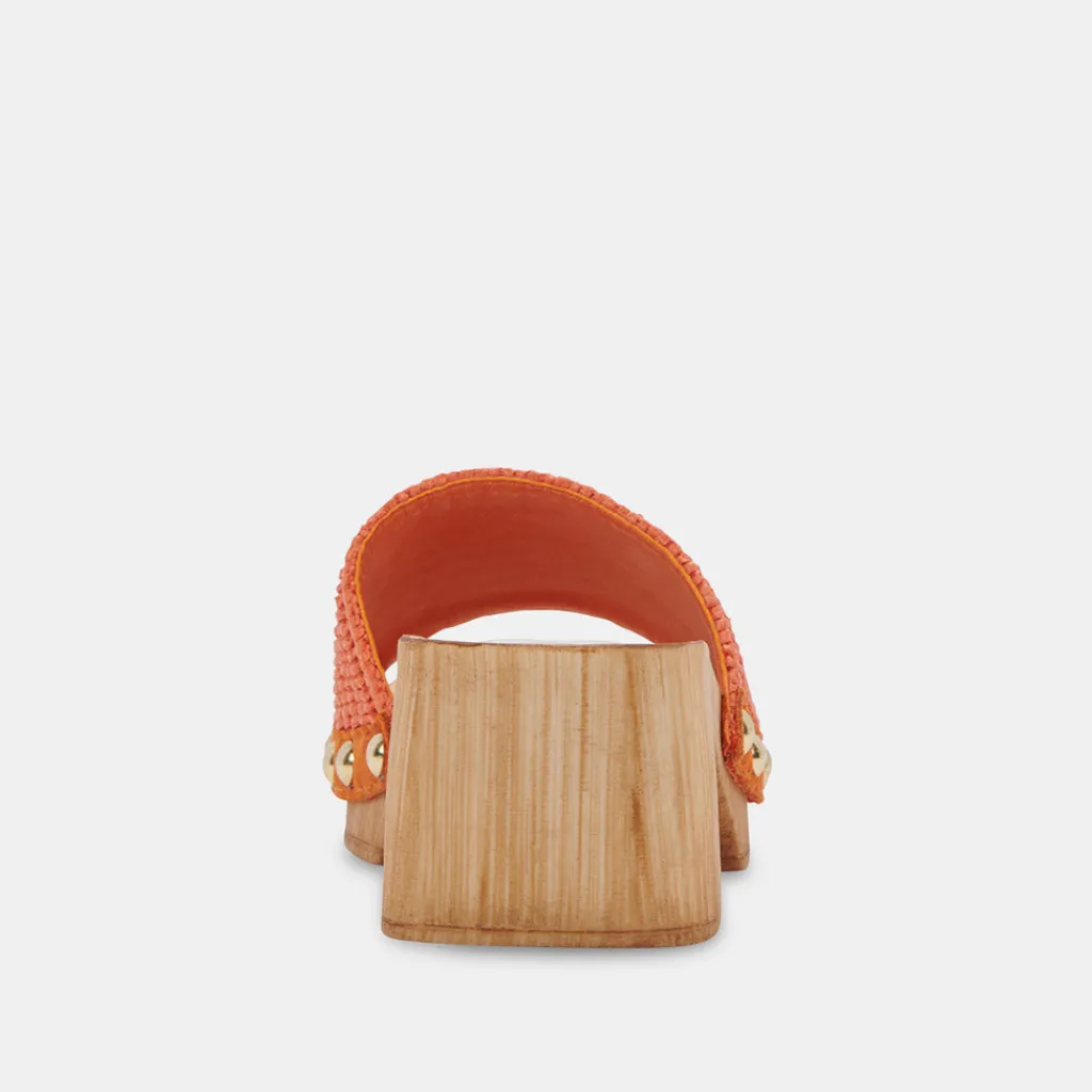 DOLCE VITA Heels*Oakley Heels Orange Raffia