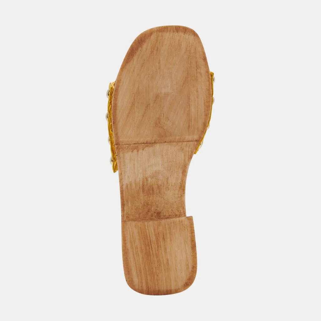 DOLCE VITA Heels*Oakley Heels Yellow Raffia