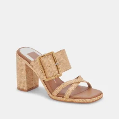 DOLCE VITA Sandals*Onnie Heels Warm Natural Raffia