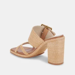 DOLCE VITA Sandals*Onnie Heels Warm Natural Raffia