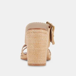 DOLCE VITA Sandals*Onnie Heels Warm Natural Raffia