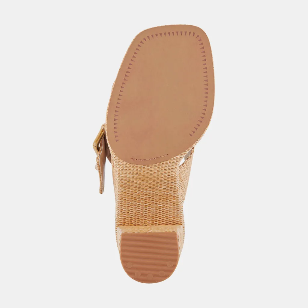 DOLCE VITA Sandals*Onnie Heels Warm Natural Raffia