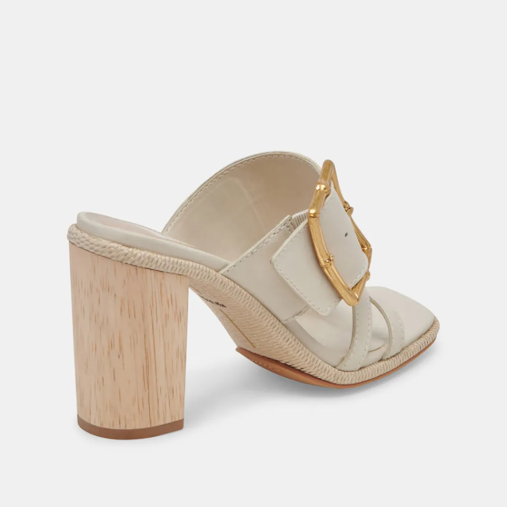 DOLCE VITA Sandals*Onnie Wide Heels Sand Leather