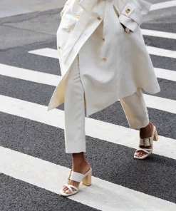 DOLCE VITA Sandals*Onnie Wide Heels Sand Leather