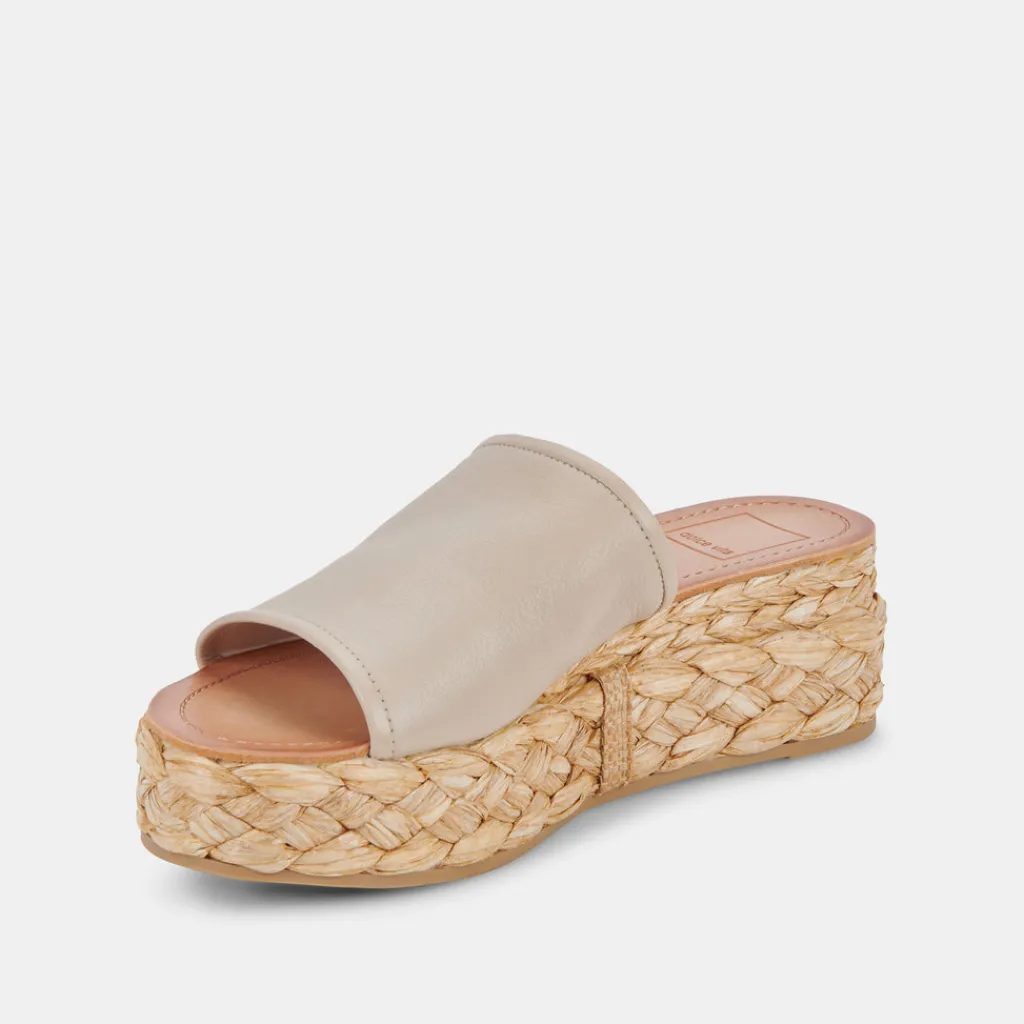 DOLCE VITA Wedges*Pablos Sandals Sand Leather