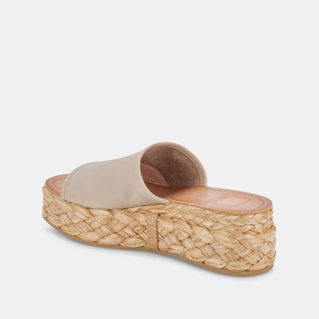 DOLCE VITA Wedges*Pablos Sandals Sand Leather