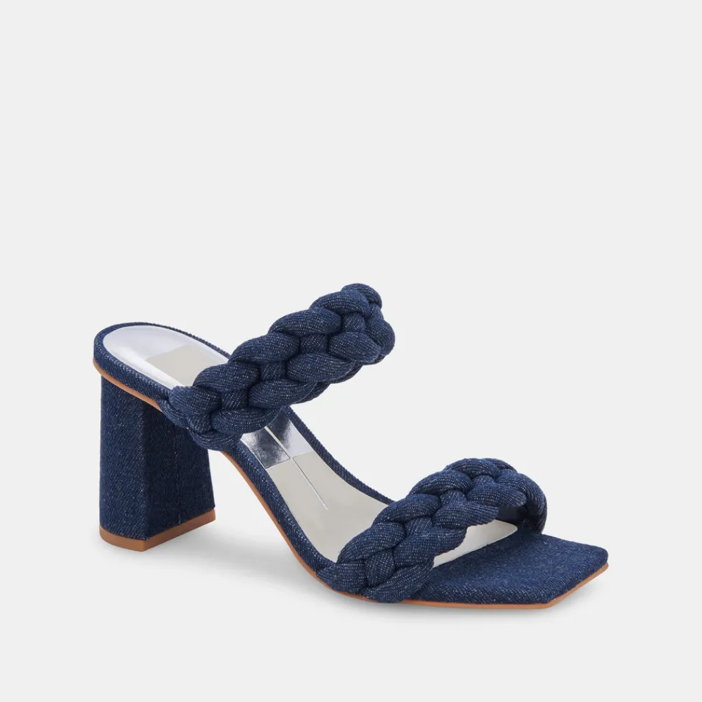 DOLCE VITA Sandals*Paily Heels Indigo Denim