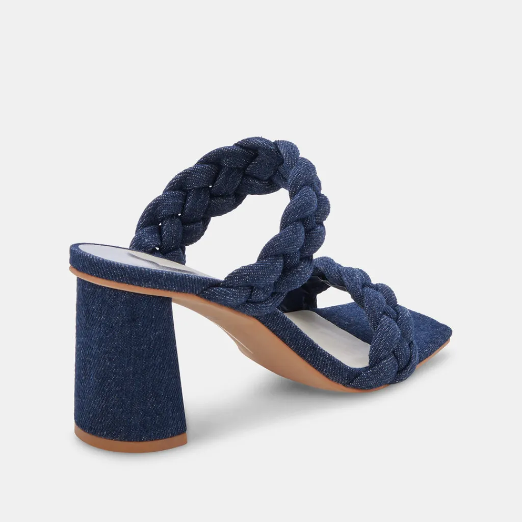DOLCE VITA Sandals*Paily Heels Indigo Denim