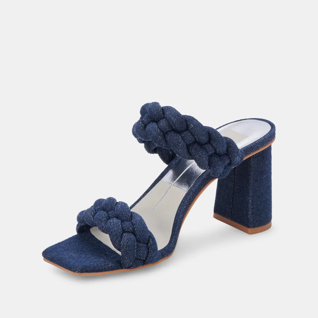 DOLCE VITA Sandals*Paily Heels Indigo Denim