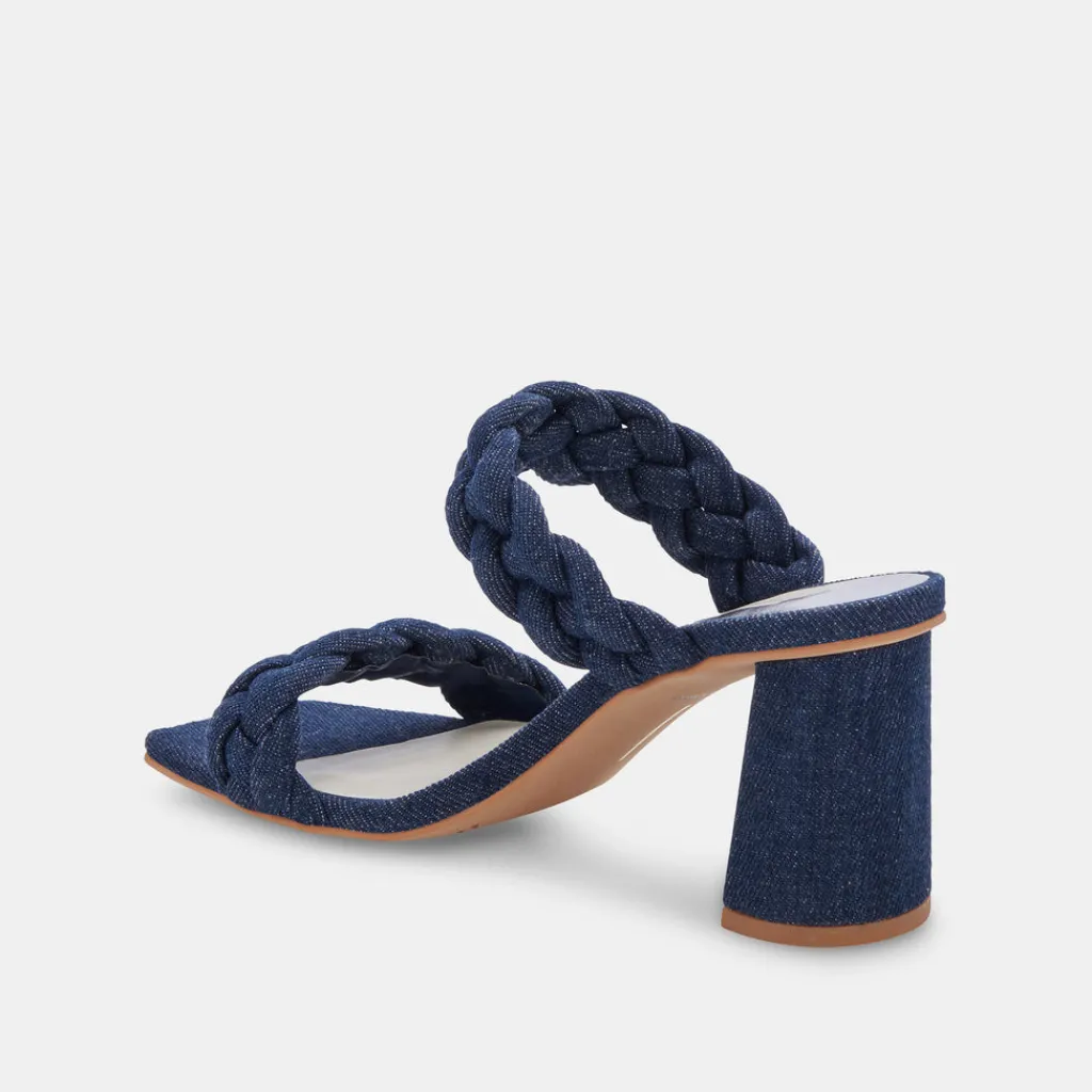 DOLCE VITA Sandals*Paily Heels Indigo Denim