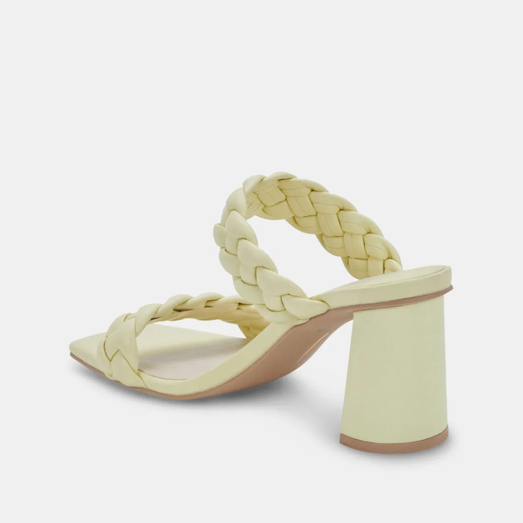 DOLCE VITA Sandals*Paily Heels Lemon Cream Stella