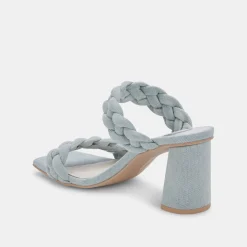 DOLCE VITA Sandals*Paily Heels Light Blue Denim