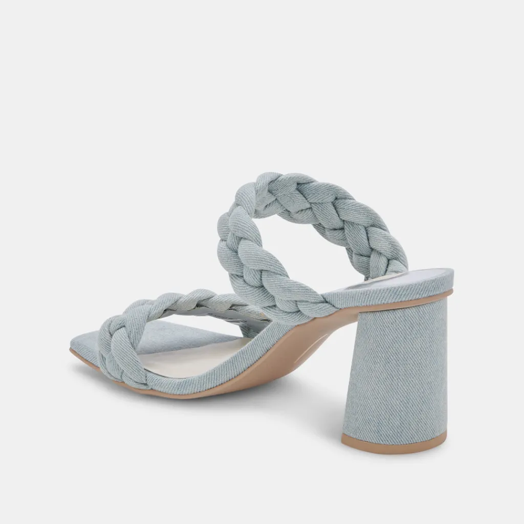 DOLCE VITA Sandals*Paily Heels Light Blue Denim