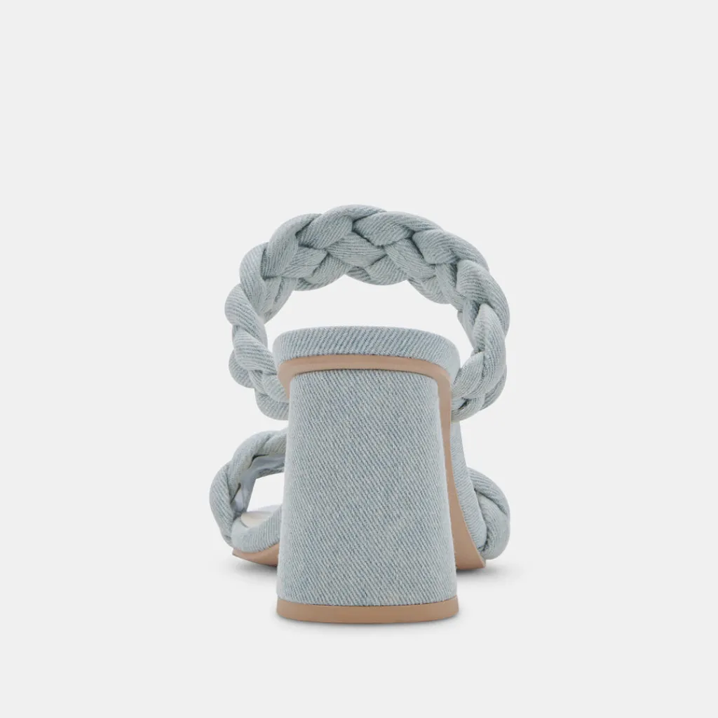 DOLCE VITA Sandals*Paily Heels Light Blue Denim