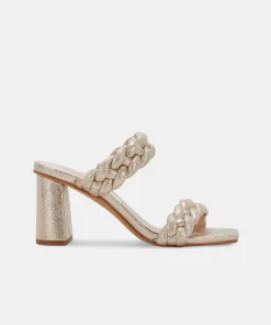 DOLCE VITA Heels*Paily Heels Light Gold Metallic Stella Suede