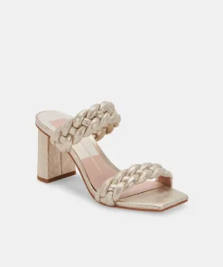 DOLCE VITA Heels*Paily Heels Light Gold Metallic Stella Suede