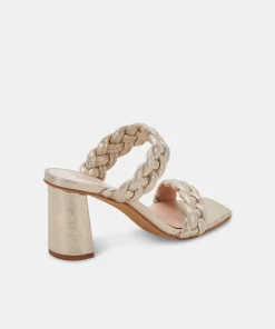 DOLCE VITA Heels*Paily Heels Light Gold Metallic Stella Suede