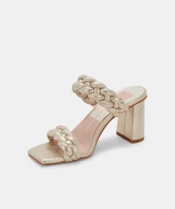 DOLCE VITA Heels*Paily Heels Light Gold Metallic Stella Suede