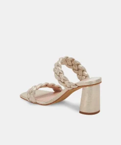 DOLCE VITA Heels*Paily Heels Light Gold Metallic Stella Suede