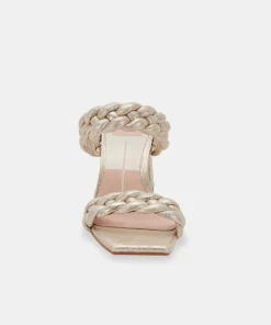 DOLCE VITA Heels*Paily Heels Light Gold Metallic Stella Suede