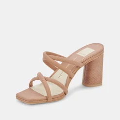 DOLCE VITA Sandals*Patsi Wide Heels Cafe Leather