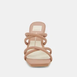 DOLCE VITA Sandals*Patsi Wide Heels Cafe Leather