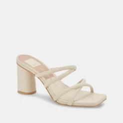 DOLCE VITA Sandals*Patsi Wide Heels Ivory Leather