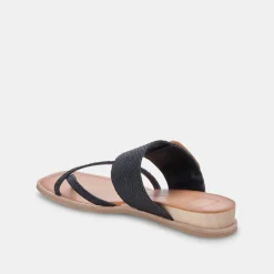 DOLCE VITA Sandals*Perris Sandals Black Embossed Leather