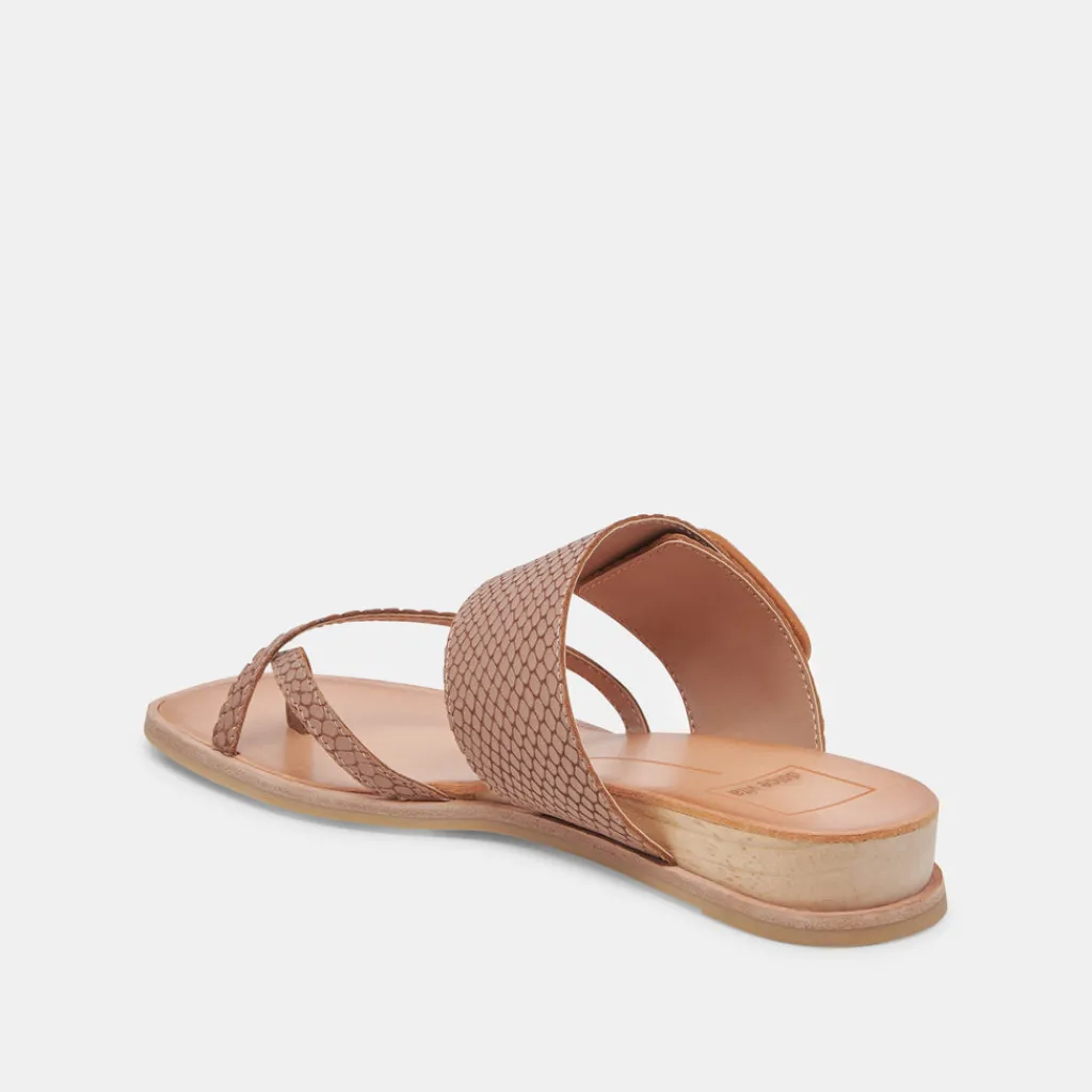 DOLCE VITA Sandals*Perris Sandals Cafe Embossed Leather