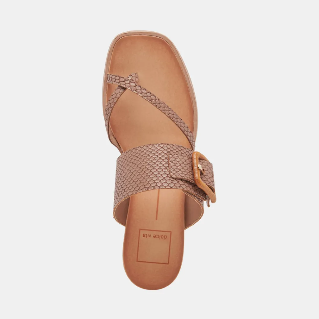 DOLCE VITA Sandals*Perris Sandals Cafe Embossed Leather