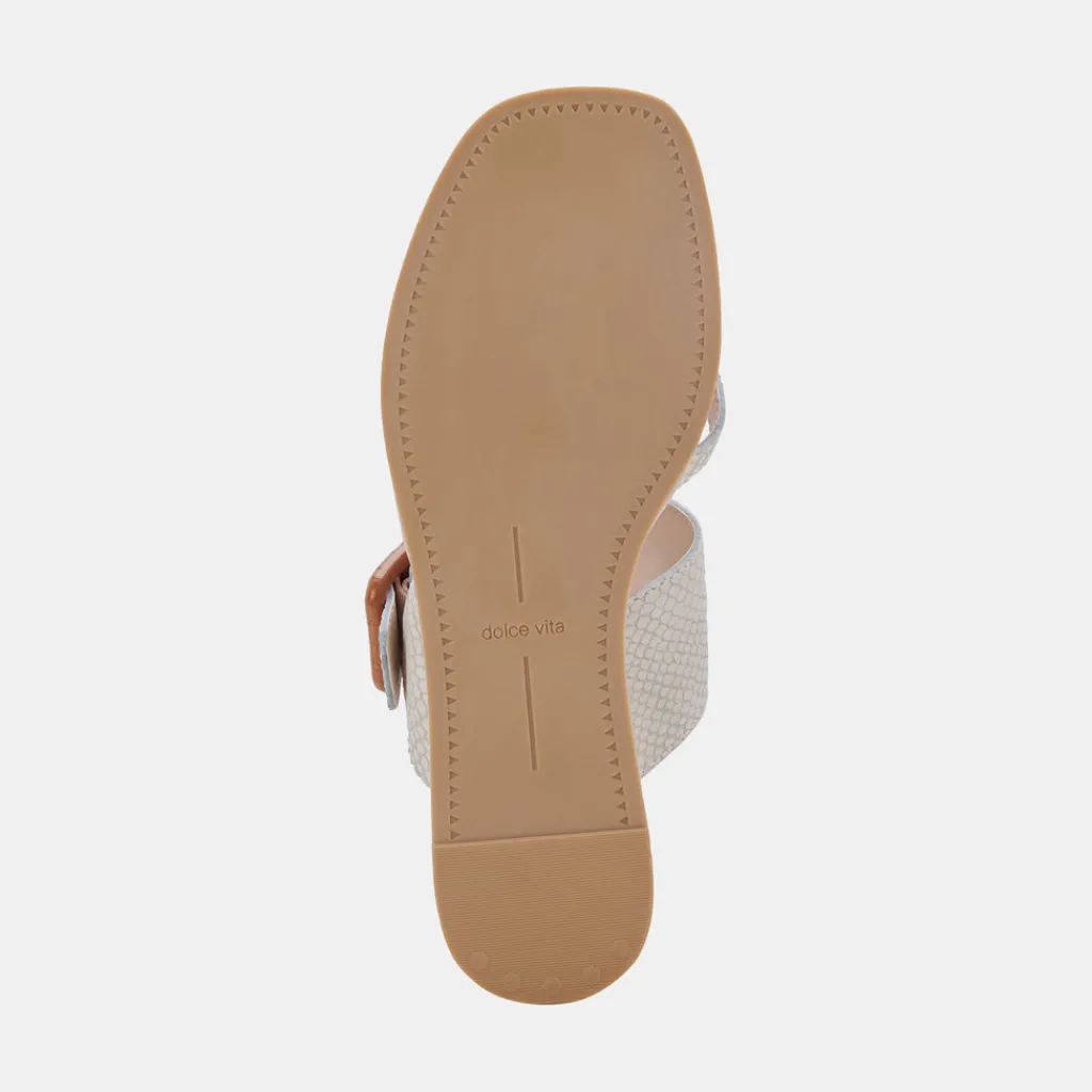 DOLCE VITA Sandals*Perris Sandals Ivory Embossed Leather