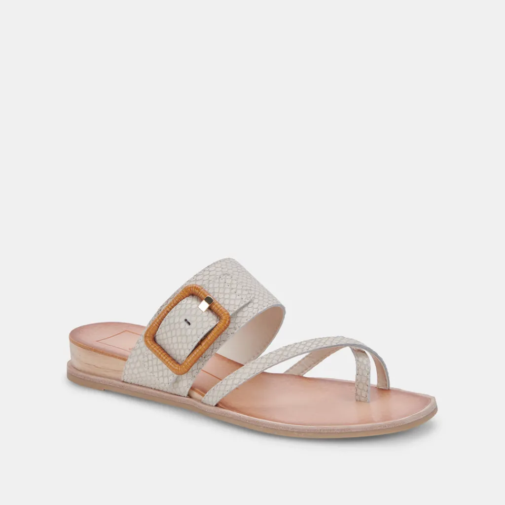 DOLCE VITA Sandals*Perris Sandals Ivory Embossed Leather