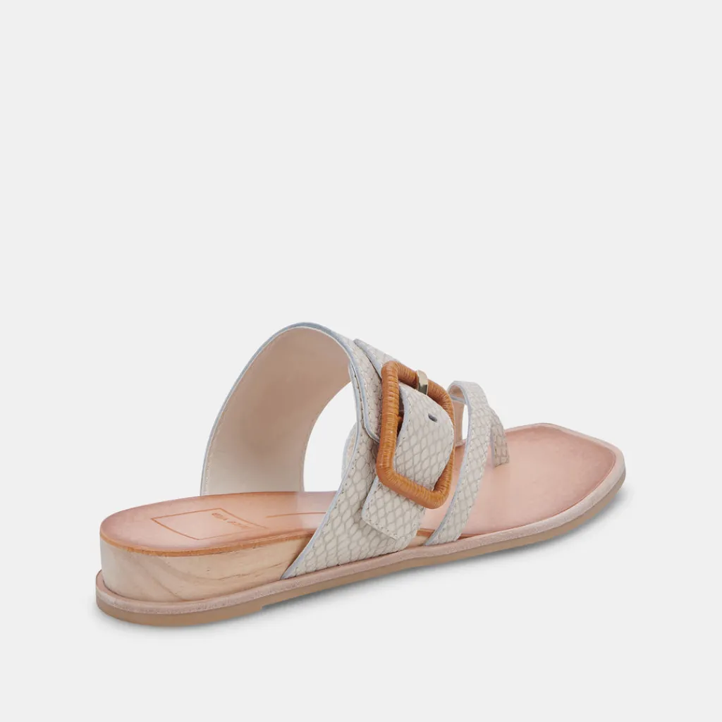 DOLCE VITA Sandals*Perris Sandals Ivory Embossed Leather