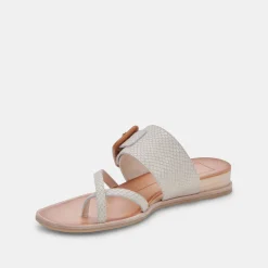 DOLCE VITA Sandals*Perris Sandals Ivory Embossed Leather