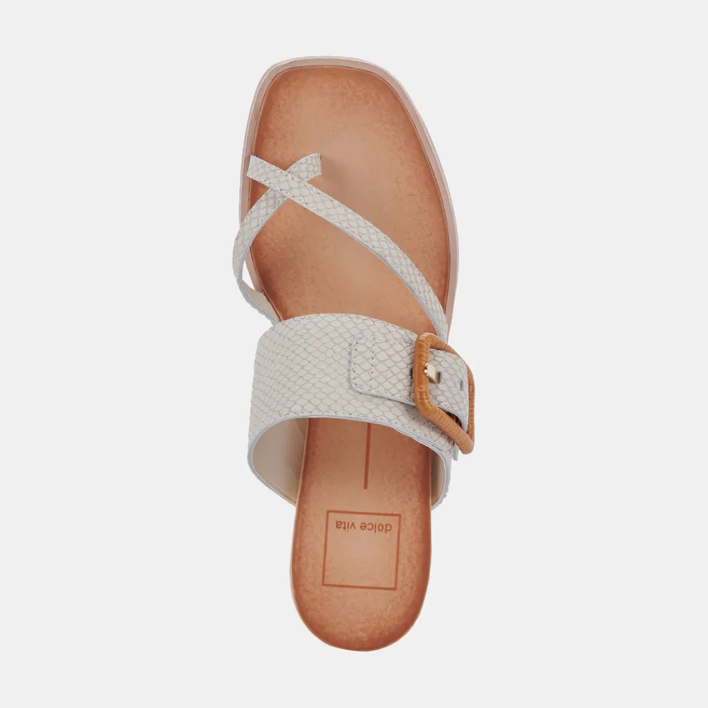 DOLCE VITA Sandals*Perris Sandals Ivory Embossed Leather