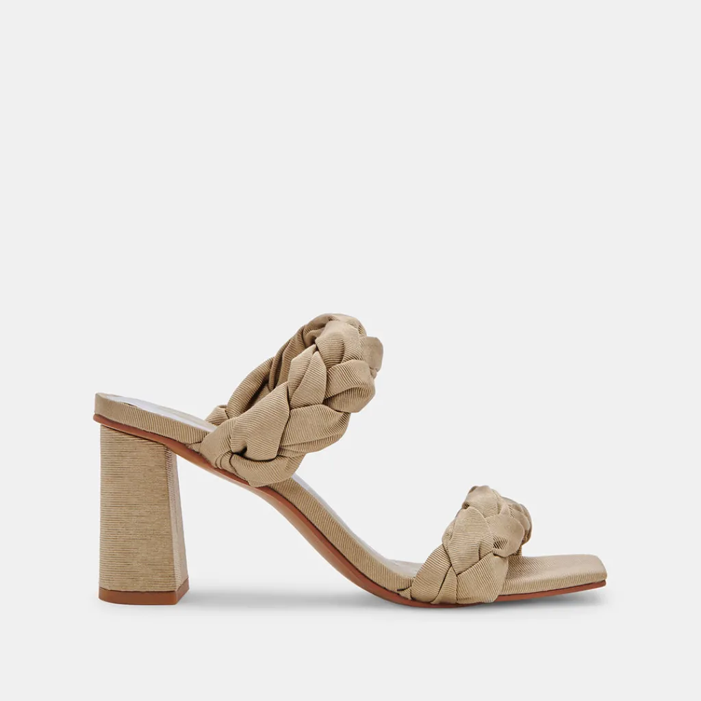 DOLCE VITA Heels*Pheby Heels Khaki Silk